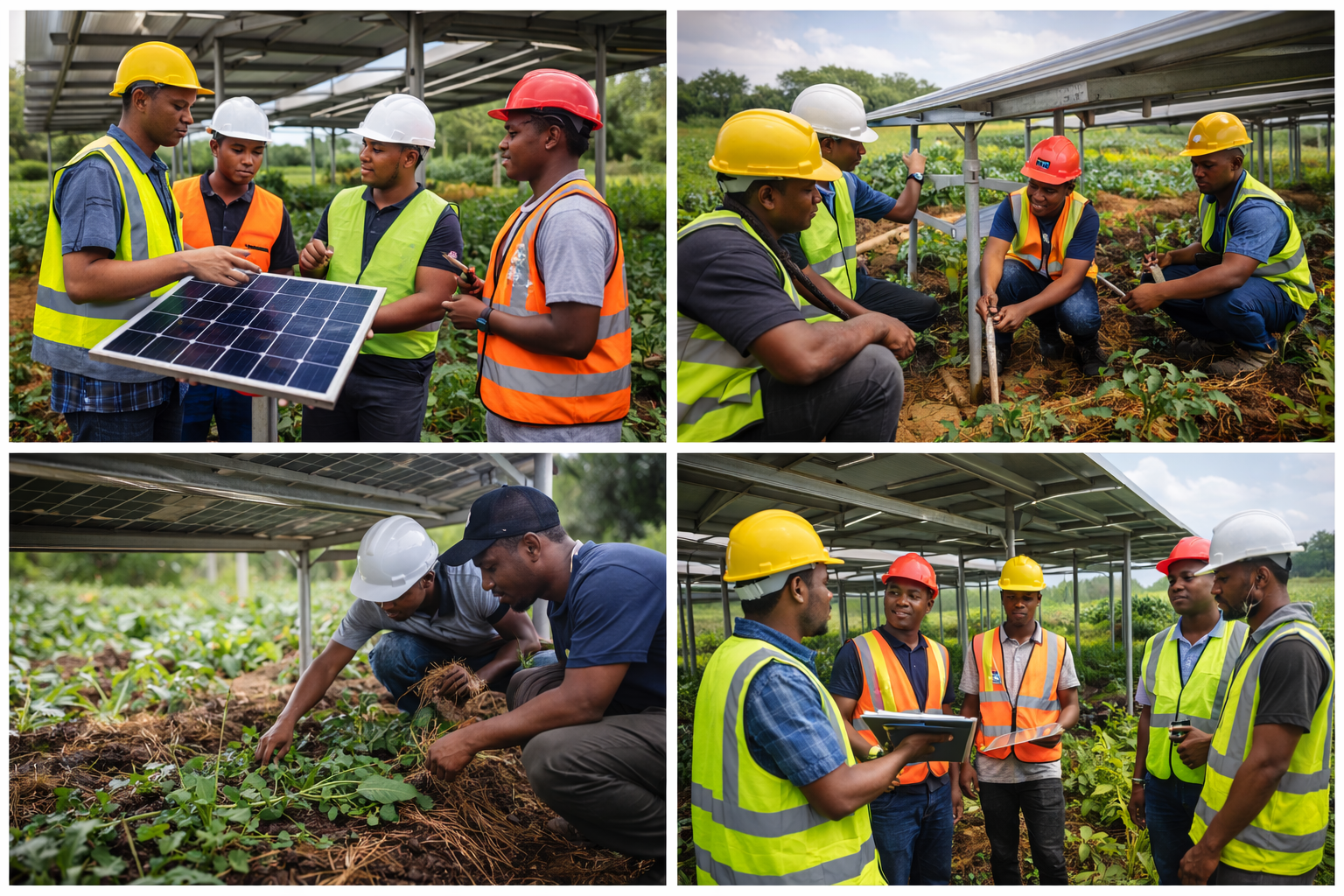 Pilot agrivoltaic project